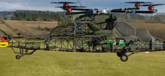 3D Druck Tiger mit Quadrocoptertechnik: Eurocopter Tiger X