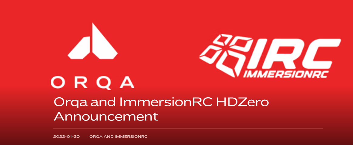Ankündigung von Orqa und ImmersionRC HDZero