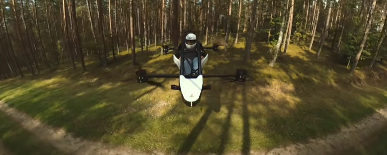 Jetson ONE Erste Tests Fliegen durch den Wald
