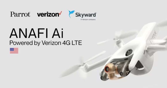 Skyward gibt Vorbestellungen für die vernetzte Drohnenlösung Parrot ANAFI Ai 4G LTE bekannt