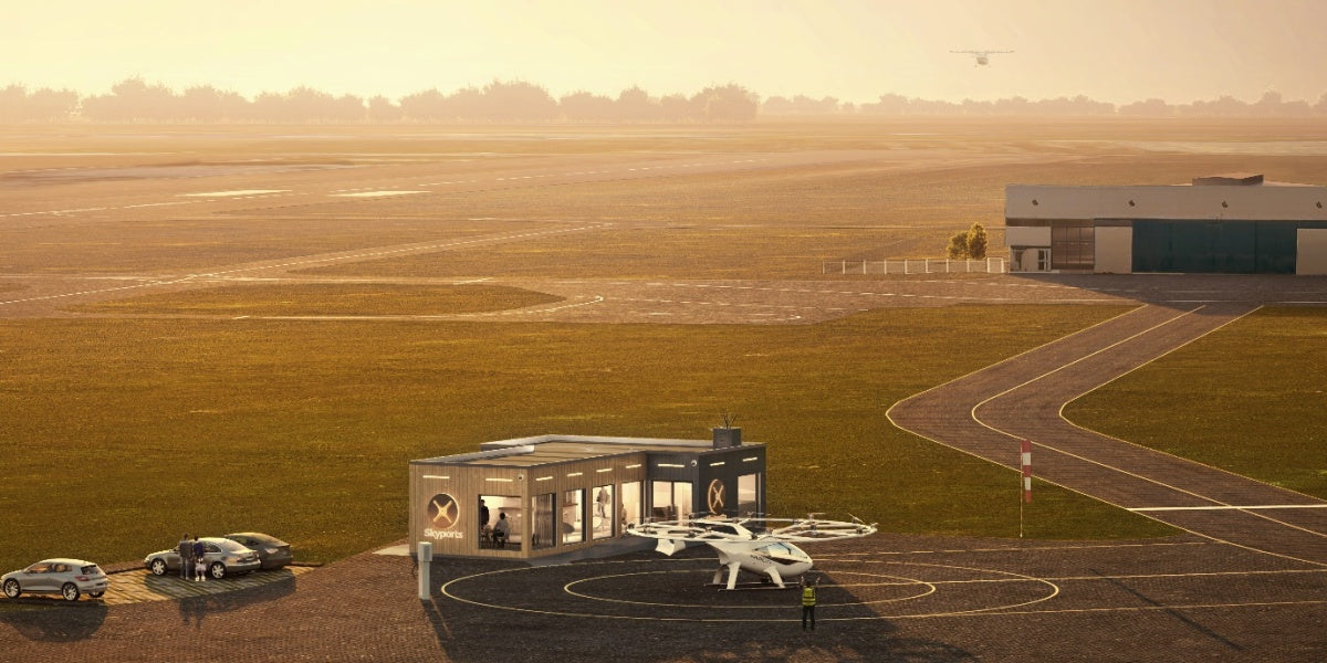 Skyports baut Europas ersten Test eVTOL Vertiport in der Nähe von Paris