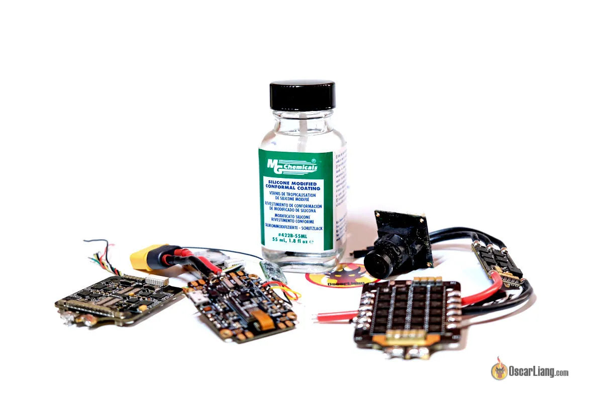 Wasserdichtigkeit von FPV Drohnenelektronik – Tutorial zur konformen Silikonbeschichtung