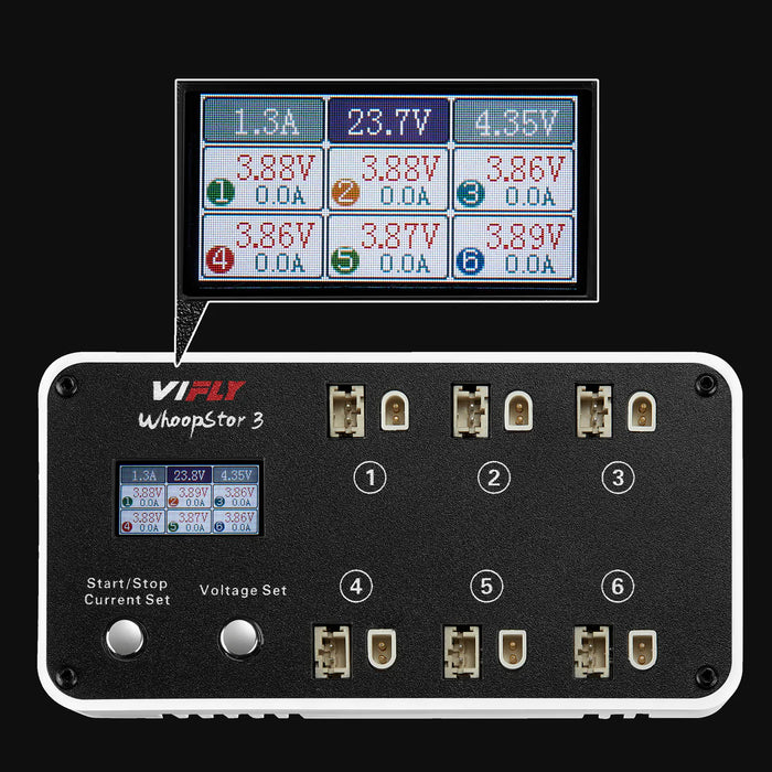 VIFLY WhoopStor V3   1S Lade / Entladegerät BT2.0/PH2.0