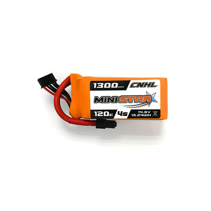 CNHL MiniStar 1300mAh 14,8V 4S 120C Lipo Akku mit XT60 Stecker LiPo24.de