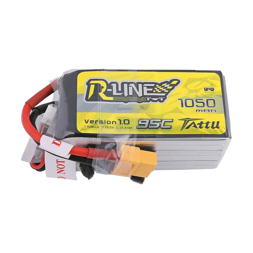 Tattu R Line 1050mAh 95C 22.2V 6S1P Lipo Akku mit XT60 Stecker   LiPo24.de