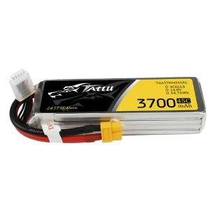 Tattu 3700mAh 14.8V 45C 4S1P Lipo Akku mit XT60   LiPo24.de