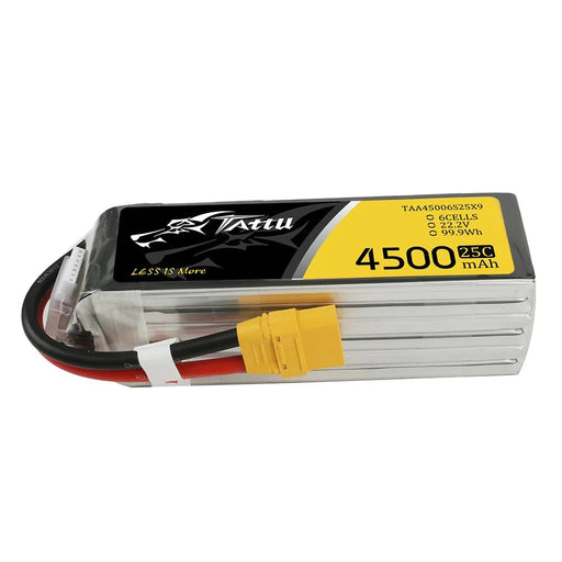 Tattu 4500mAh 22.2V 25C 6S1P Lipo Akku mit XT90   LiPo24.de