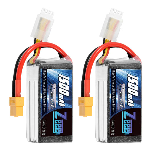 Zeee 3S Lipo Akku 1500mAh 11,1V 120C Graphen Akku mit XT60 Stecker für RC Car RC Modelle (2 Pack)   LiPo24.de