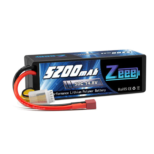 Zeee 4S Lipo Batterie 5200mAh 14,8V 50C Hard Case Deans Plug   LiPo24.de