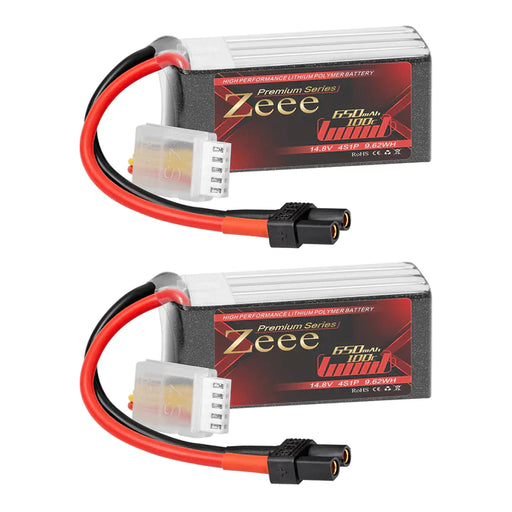 Zeee Premium Series 4S Lipo Akku 650mAh 14,8V 100C XT30 (2 Pack)   LiPo24.de