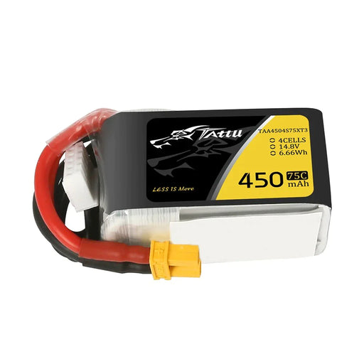 Tattu 450mAh 14.8V 75C 4S1P Lipo Akku mit XT30   LiPo24.de