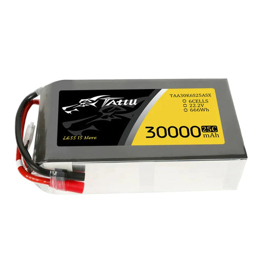 Tattu 30000mAh 22,2V 25C 6S1P Lipo Akkupack mit AS150+XT150   LiPo24.de