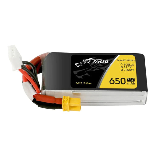 Tattu 650mAh 3S1P 75C 11.1V Lipo Akku mit XT30 Stecker   LiPo24.de