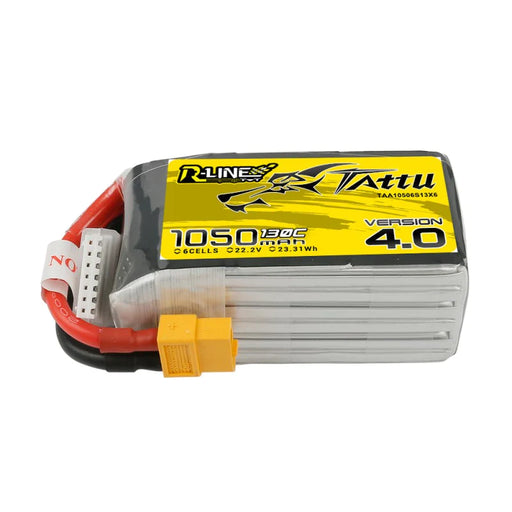 Tattu R Line Version 4.0 1050mAh 22.2V 130C 6S1P Lipo Akku mit XT60 Stecker   LiPo24.de