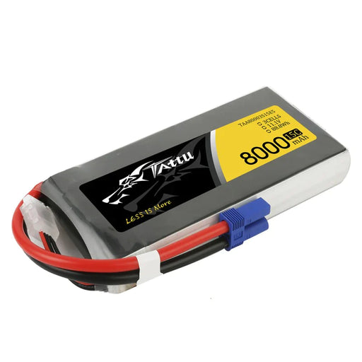 Tattu 8000mAh 11,1V 15C 3S1P Lipo Akkupack mit EC5 Stecker   LiPo24.de