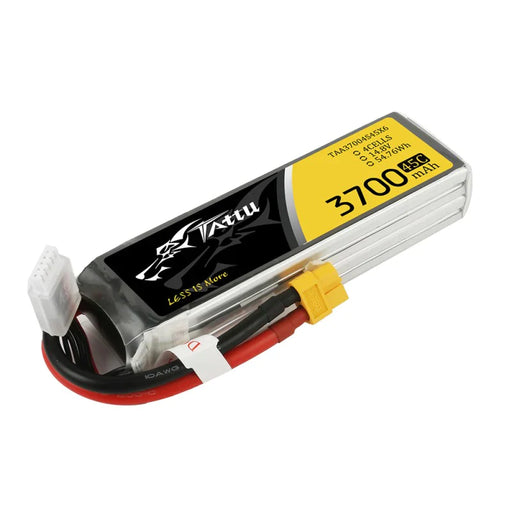 Tattu 3700mAh 14.8V 45C 4S1P Lipo Akku mit XT60   LiPo24.de