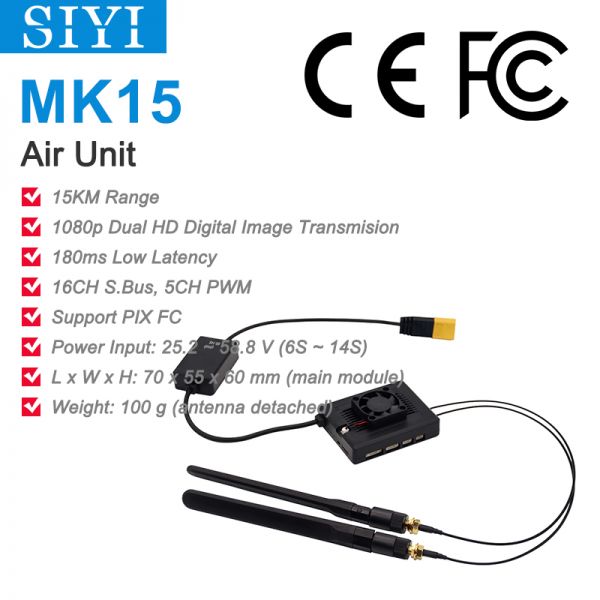 SIYI MK15 Air Unit HD VTX und RX