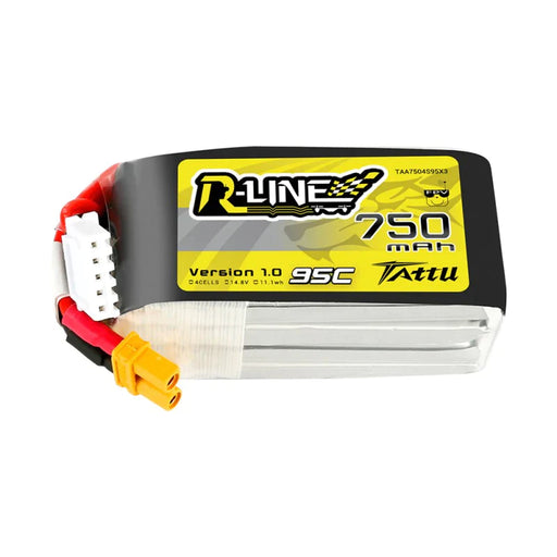 Tattu R Line 750mAh 14.8V 4S1P 95C Lipo Akku   LiPo24.de