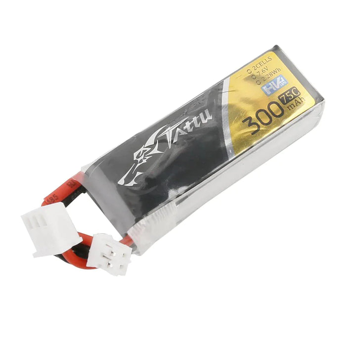 Tattu 300mAh 2S 75C 7.6V Lipo Akku LiPo24.de
