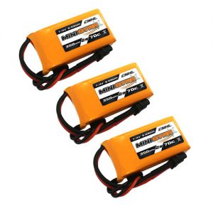 CNHL MiniStar 350mAh 7,4V 2S 70C Lipo Akku mit XT30U (3 St.) LiPo24.de