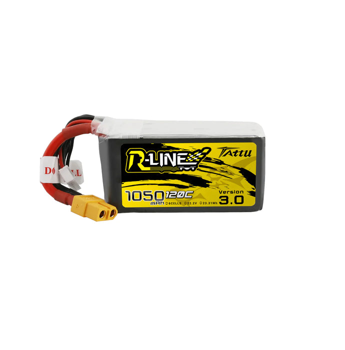Tattu R Line 1050mAh 120C 22.2V 6S1P Lipo Akku mit XT60 Stecker LiPo24.de