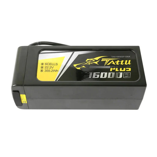 Tattu Plus 16000mAh 22,2V 15C 6S1P Lipo Akkupack mit AS150+XT150 Stecker   LiPo24.de