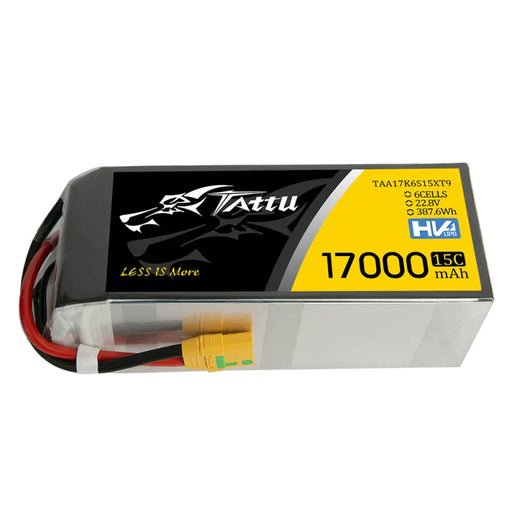 Tattu 17000mAh 22,8V 15C 6S1P Lipo Akku mit XT90 S Stecker   LiPo24.de