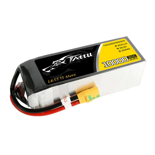 Tattu 10000mAh 22,2 V 30 C 6S1P Lipo Akkupack mit XT90 S   LiPo24.de