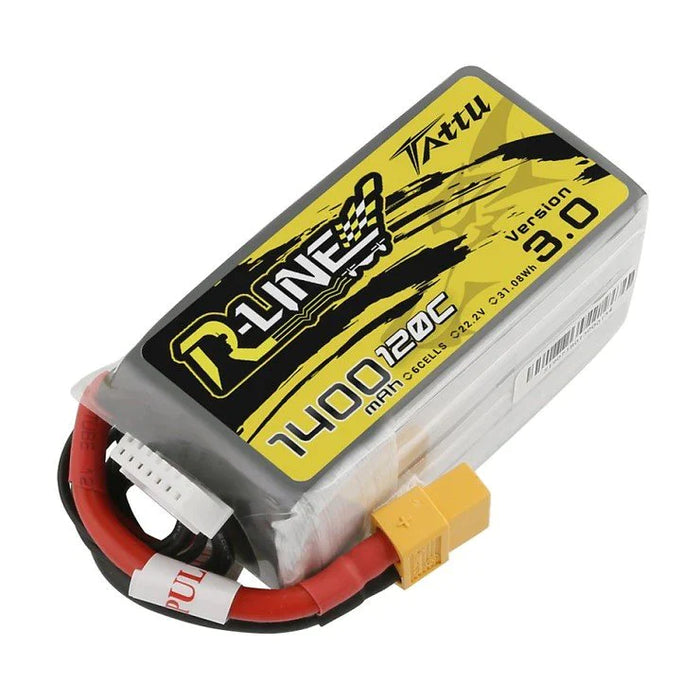 Tattu R Line Version 3.0 1400mAh 22.2V 120C 6S1P Lipo Akku mit XT60 Stecker LiPo24.de