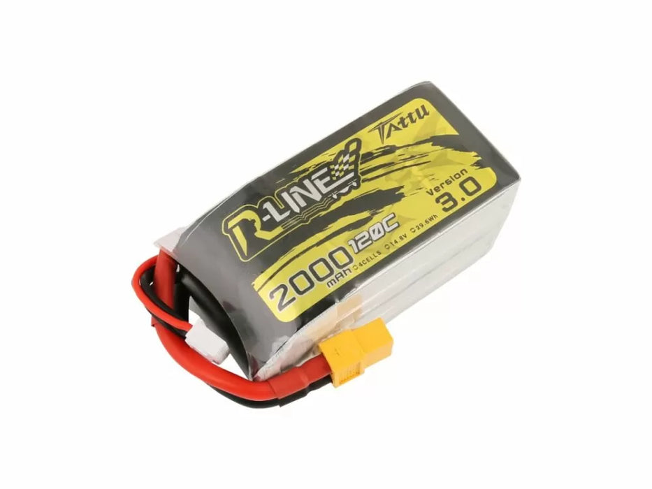 Tattu R Line Version 3.0 2000mAh 14.8V 120C 4S1P Lipo Akku mit XT60 Stecker LiPo24.de