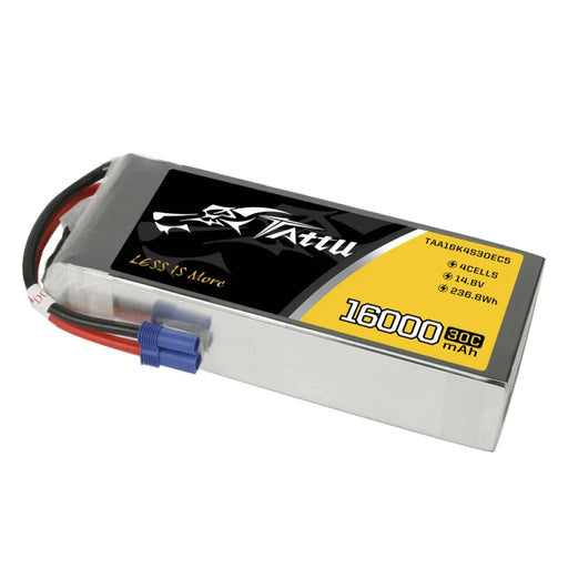 Tattu 16000mAh 14,8V 30C 4S1P Lipo Akkupack mit EC5   LiPo24.de