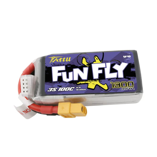 Tattu Funfly Serie 1300mAh 11.1V 100C 3S1P Lipo Akku mit XT60 Stecker   LiPo24.de