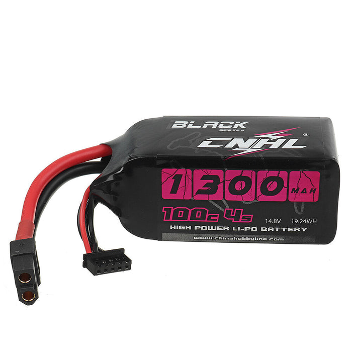 CNHL Black Series 1300mAh 14,8V 4S 100C Lipo Akku mit XT60 Stecker LiPo24.de
