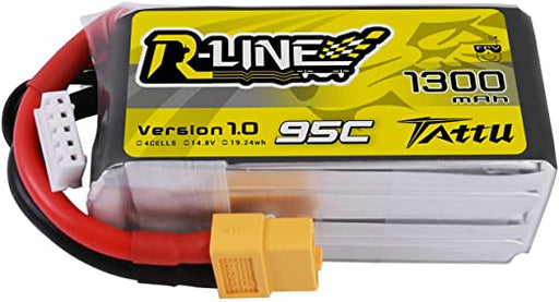 Tattu R Line 1300mAh 95C 5S1P Lipo Akku mit XT60 Stecker   LiPo24.de