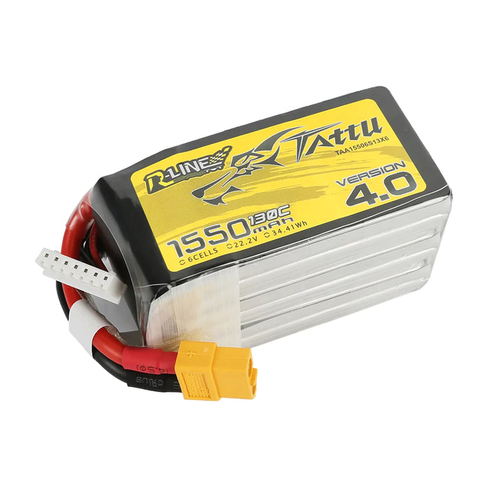 Tattu R Line Version 4.0 1550mAh 22,2V 130C 6S1P Lipo Akku XT60 Stecker LiPo24.de