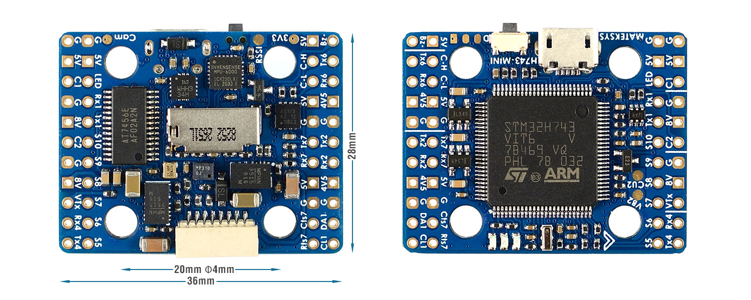 Matek Systems Flugsteuerung H743 MINI V3