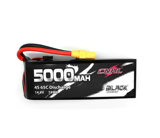 CNHL Black Series 5000mAh 14,8V 4S 65C Lipo Akku mit XT90 Stecker LiPo24.de