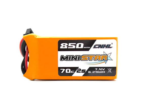 CNHL MiniStar 850mAh 7,4V 2S 70C Lipo Akku mit XT30U LiPo24.de