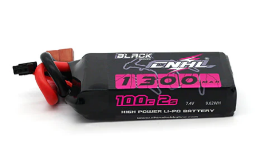 CNHL Black Series 1300mAh 7,4V 2S 100C Lipo Akku mit T/Dean Stecker LiPo24.de