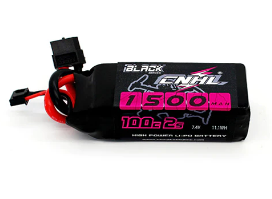 CNHL Black Series 1500mAh 7,4V 2S 100C Lipo Akku mit XT60 Stecker LiPo24.de