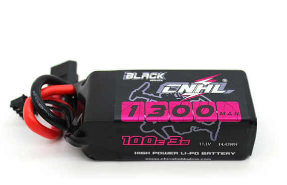 CNHL Black Series 1300mAh 11,1V 3S 100C Lipo Akku mit XT60 Stecker LiPo24.de