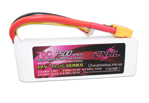CNHL G+Plus 1500mAh 11,1V 3S 70C Lipo Akku mit XT60 Stecker LiPo24.de