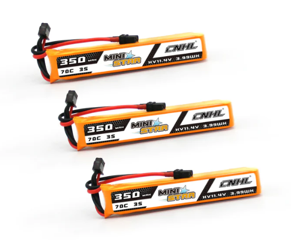 CNHL MiniStar HV 350mAh 11,4V 3s 70c Lipo Akku mit XT30U (3 St.) LiPo24.de