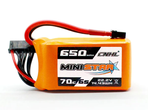CNHL MiniStar 650mAh 22,2V 6S 70C Lipo Akku mit XT30U LiPo24.de