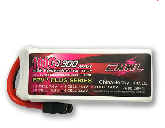 CNHL G+Plus 1300mAh 22,2V 6S 100C Lipo Akku mit XT60 Stecker LiPo24.de