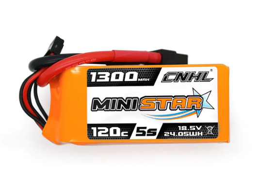 CNHL MiniStar 1300mAh 18,5V 5S 120C Lipo Akku mit XT60 Stecker LiPo24.de