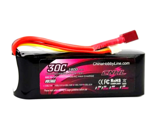 CNHL 1800mAh 11,1V 3S 30C Lipo Akku mit T/Dean Stecker LiPo24.de