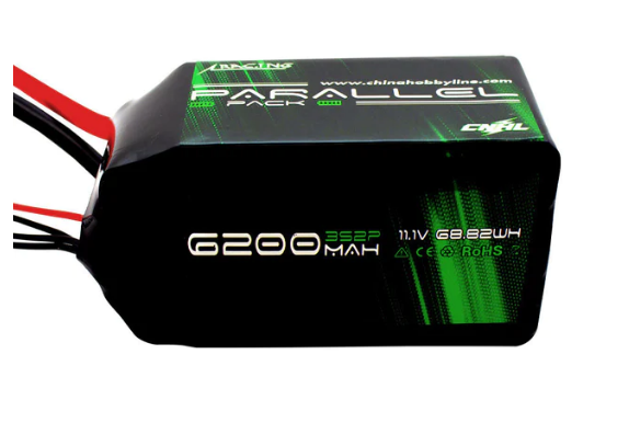 CNHL Parallel Series 6200mAh 11.1V 3S 90C Shorty Lipo Akku Softpack LiPo24.de