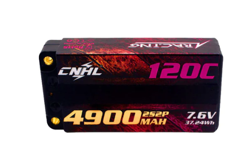 CNHL Racing Series LiHV 4900mAh 7,6V 2S2P 120C HV Shorty Hartschalen Lipo Akku mit EC3 Stecker LiPo24.de