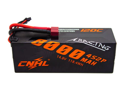 CNHL Racing Series 8000mAh 14,8V 4S 120C Hartschalen Lipo Akku mit T/Dean Stecker LiPo24.de